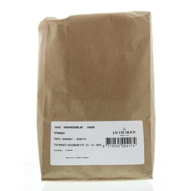 Jacob Hooy Korianderblad 250 Gram