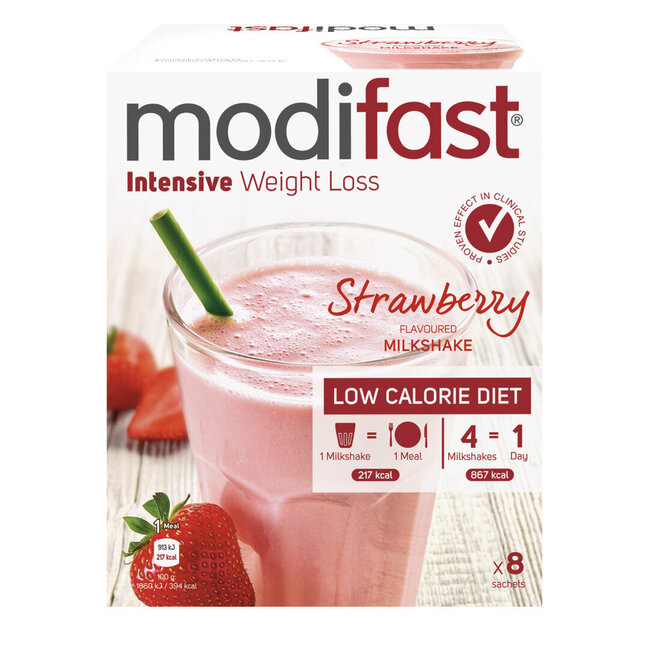 Modifast Intensive Milchshake Erdbeere 440 Gramm