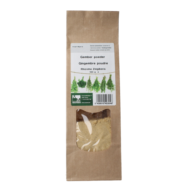 Marma Ingwer-Wurzelstockpulver 100 Gramm
