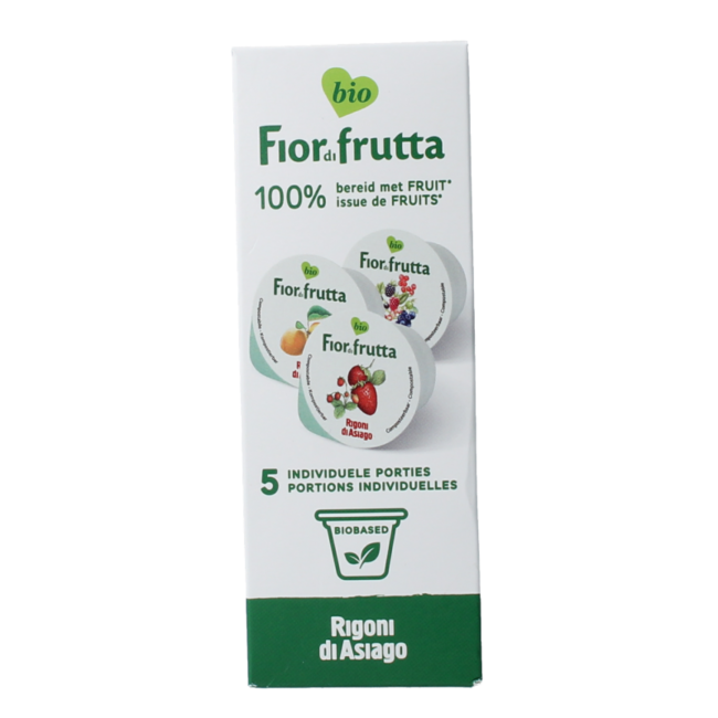 Fiordifrutta Organic Mixed Cups 5x20g 100 Grams