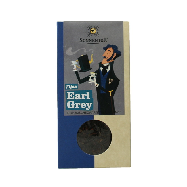 Sonnentor Earl Grey Schwarzer Tee lose Bio 90 Gramm