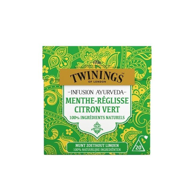 Twinings Ayurveda Minze Süßholz Limette 20 Beutel
