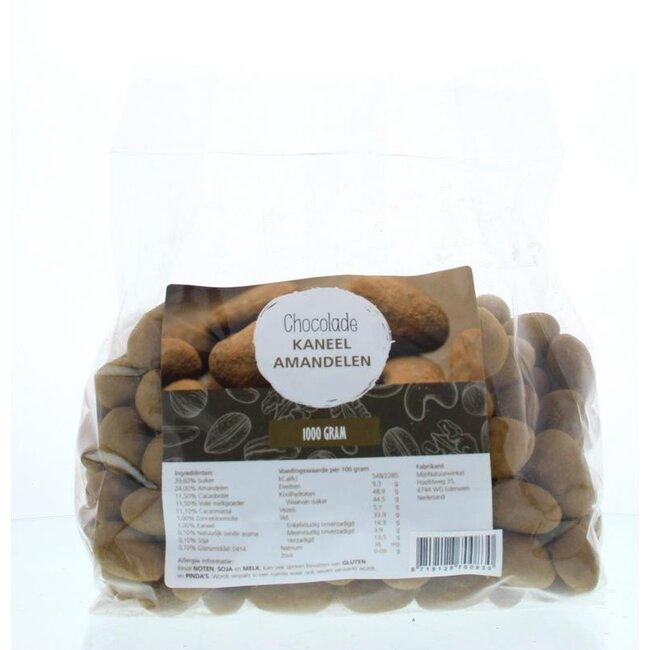 MijnNatuurwinkel Amandes au chocolat et à la cannelle 1 kg