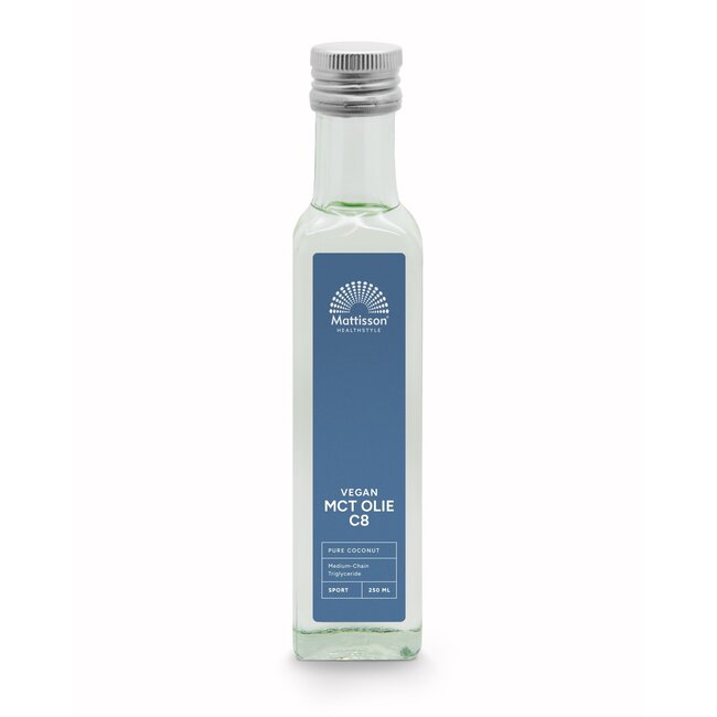 Olio MCT C8 - cocco puro - 99% acido caprilico 250 Millilitri