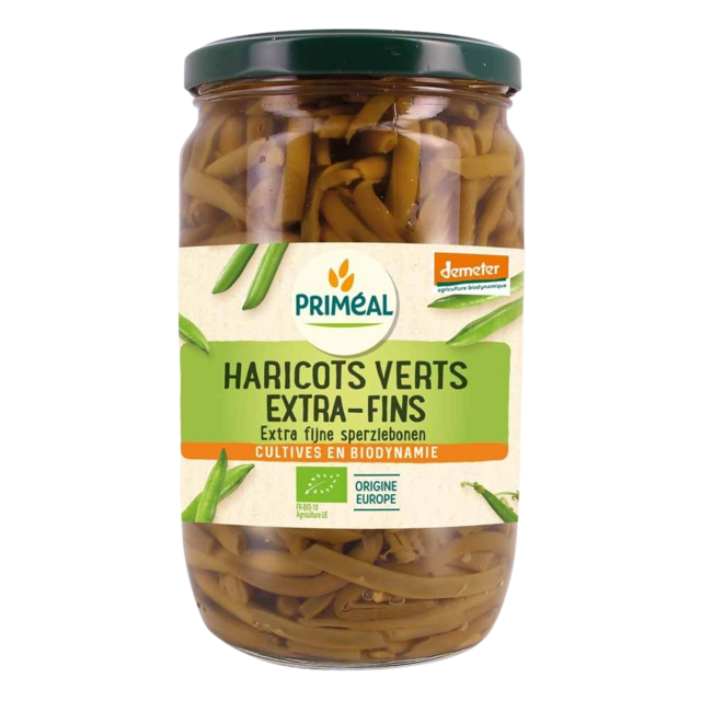 Primeal Fasolka szparagowa Haricots Verts Demeter Bio 690 gramów