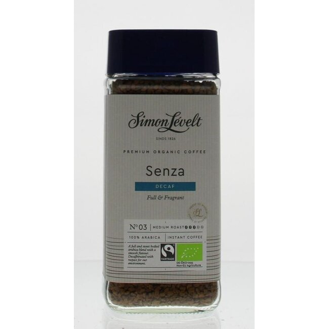 Simon Levelt Organic Decaf Instant Coffee 100g