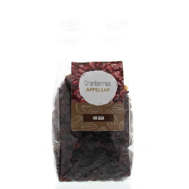 MijnNatuurwinkel Cranberries, gesüßt mit Apfeldicksaft, 400 Gramm