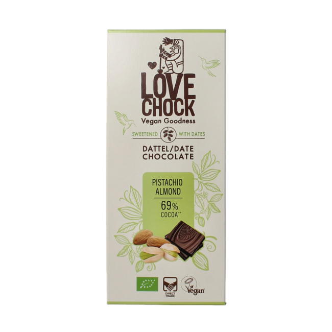 Lovechock Pistacchio e Mandorle Bio 70 Grammi