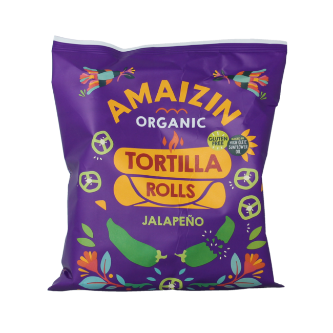 Chips de maíz con jalapeño bio 100 g