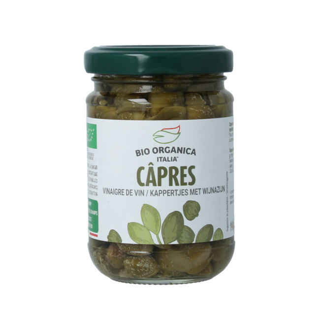 Kapary Bio Organica Italia w occie, ekologiczne, 140 g