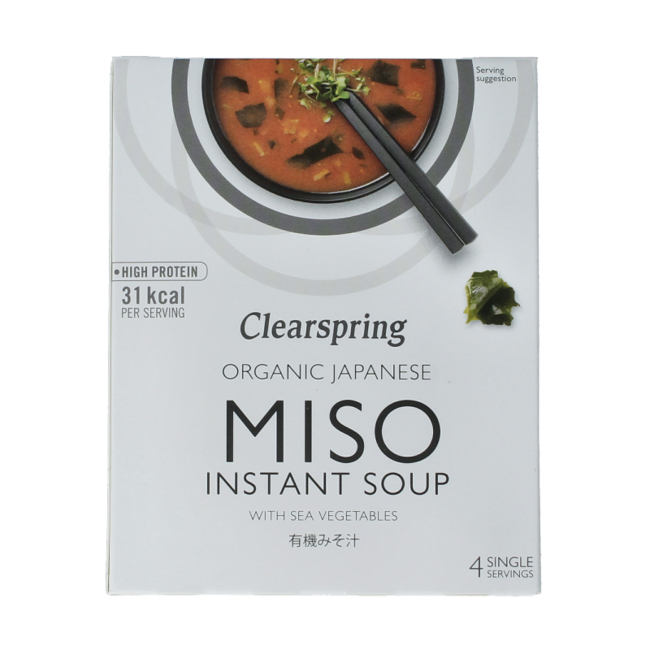 Clearspring Zuppa di Miso Istantanea Bio 40 Grammi