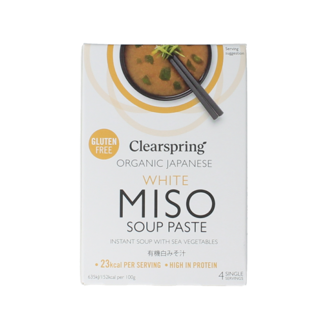 Clearspring Pâte à soupe miso blanc bio 60 g