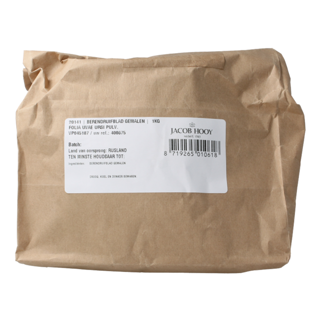 Jacob Hooy Ground Bearberry Leaf 1 Kilogram
