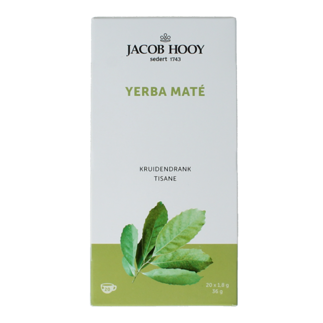 Jacob Hooy Yerba Mate Tea 20 Bags