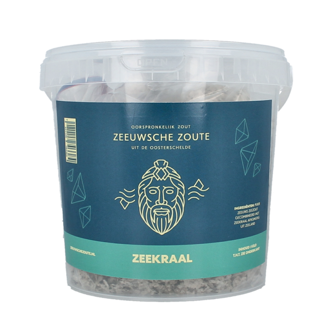 Sól Zeeuwsche Zoute z solirodem w wiaderku 1 Kilogram