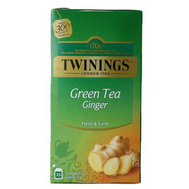 Twinings Thé vert gingembre 25 sachets