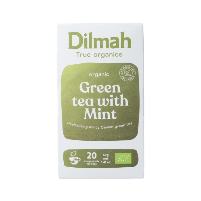 Tè Verde Dilmah alla Menta Bio 20 Bustine