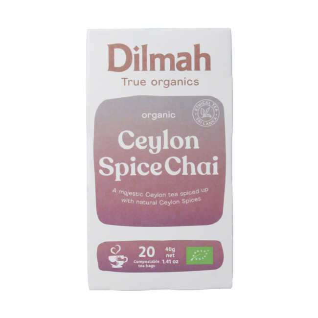 Thé chai bio aux épices de Ceylan 20 sachets