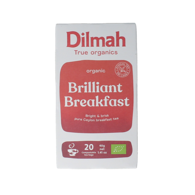 Dilmah Brilliant breakfast tea bio 20 Zakjes