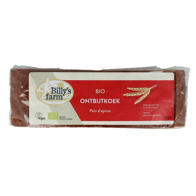 Billy's Farm Pain d'épices nature bio 300 g