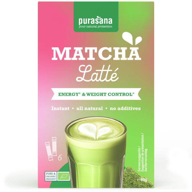 Instant matcha latte 6x10g bio 60 gramów