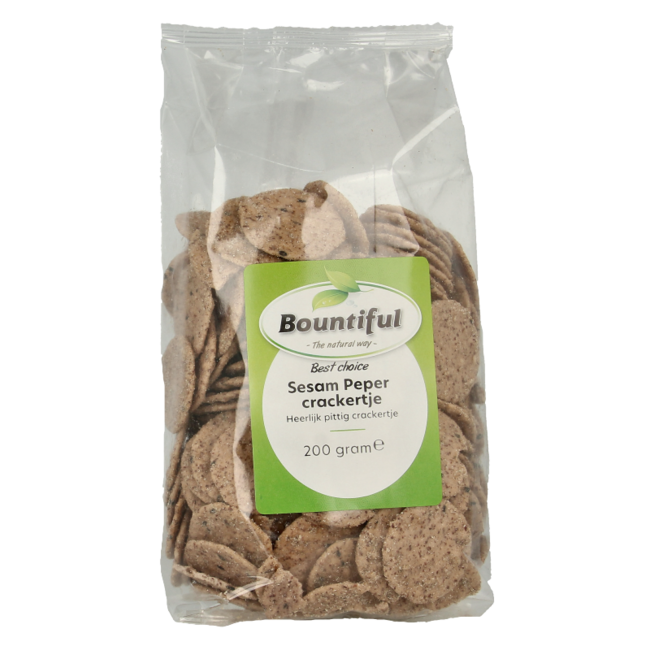 Cracker Bountiful al Sesamo e Pepe 200 Grammi