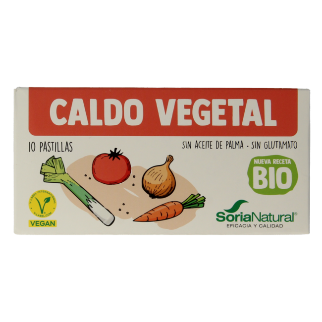 Pastillas de caldo vegetal ecológicas 10 unidades