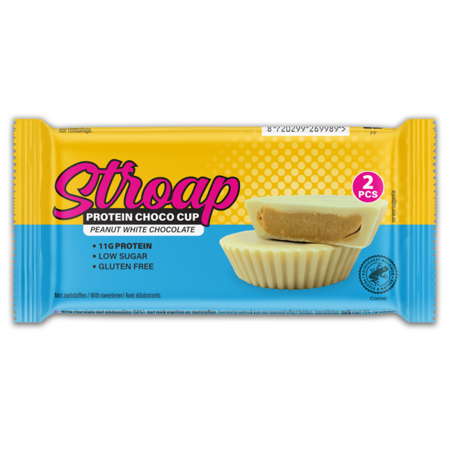 Stroap Protein choco cup cacahuète chocolat blanc 42 g
