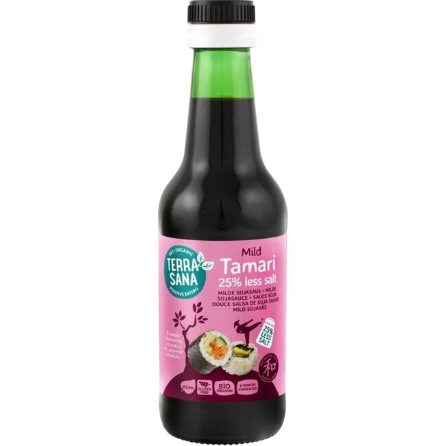 Tamari -25% mniej soli bio 250 mililitrów