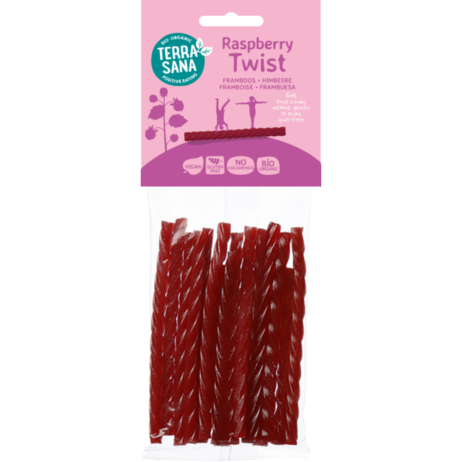 TerraSana Torsades à la framboise bio 75 g