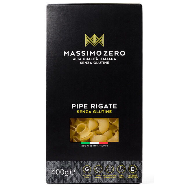 Massimo Zero Pipe Rigate sin gluten 400 g