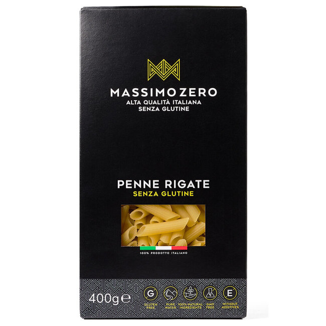 Massimo Zero Penne rigate glutenvrij 400 Gram