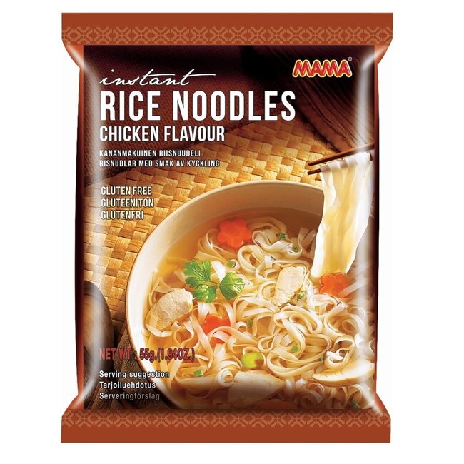 Mama Instant-Nudeln Hähnchengeschmack glutenfrei 55 Gramm