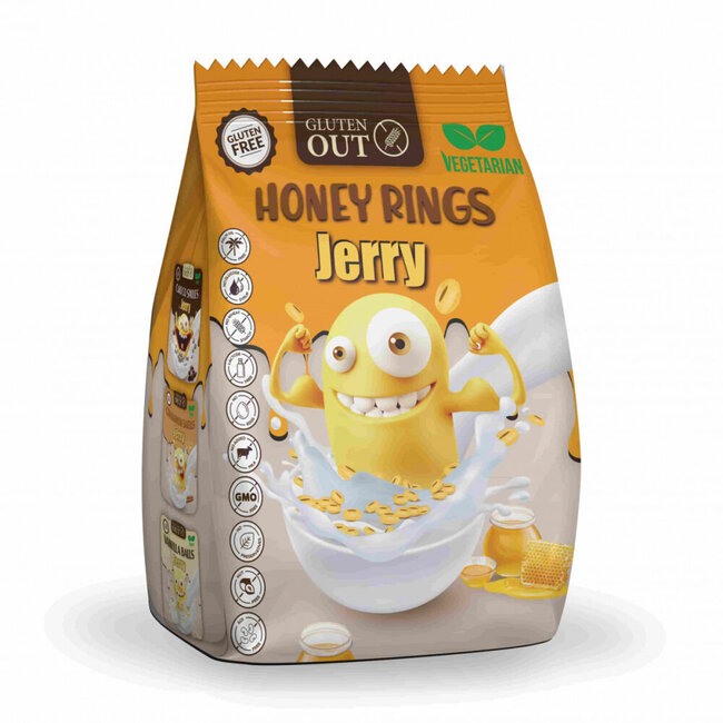 Gluten Out Jerry Honigringe glutenfrei 375 Gramm