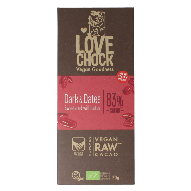 Organic Dark Chocolate & Dates 70g