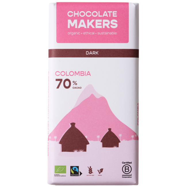 Chocolatemakers Pure Delight 70% pur bio 80 Grammes