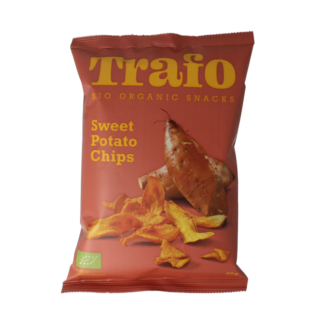 Trafo organic sweet potato crisps 80g