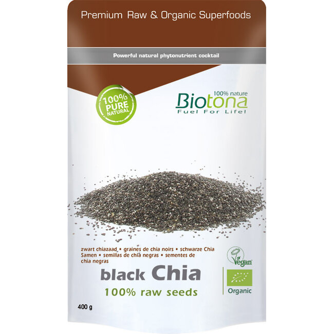 Biotona Semillas de chía negra crudas bio 400 g