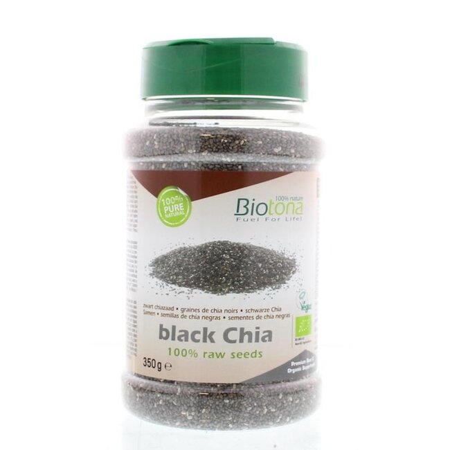 Biotona Semi di Chia Neri Crudi Biologici in Dispenser 350 Grammi