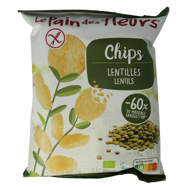 Pain Des Fleurs Chips mit Linsen bio 50 Gramm