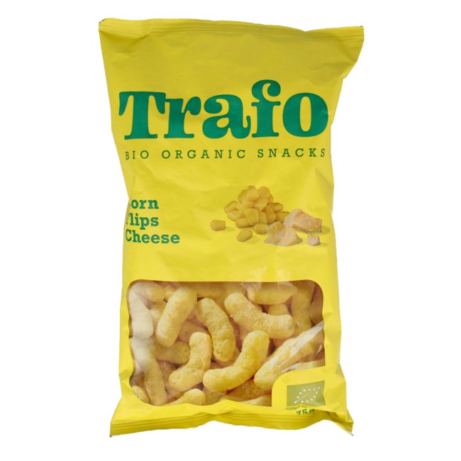 Trafo Organic Cheese Corn Flips 75g