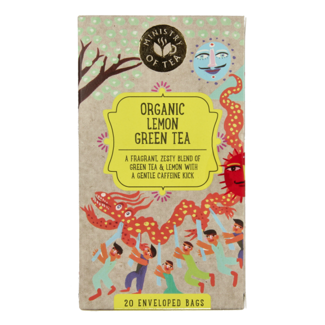 Ministry Of Tea Bio-Grüntee Zitrone 20 Beutel