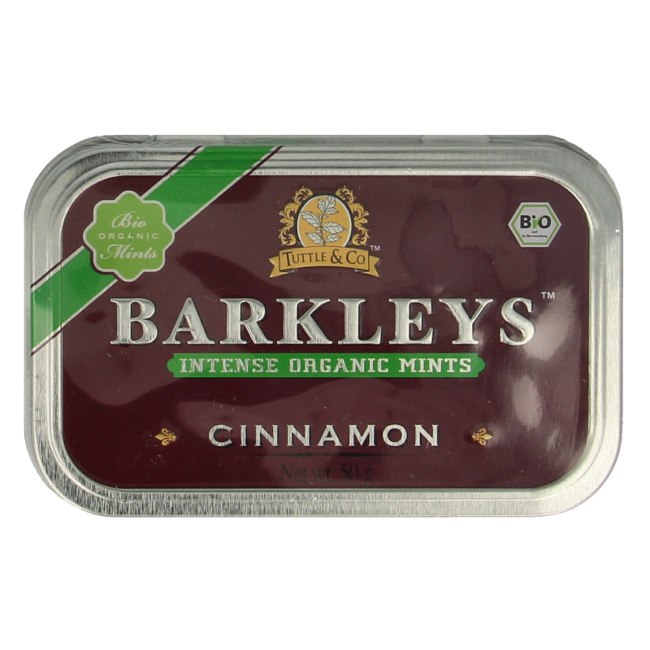 Barkleys Organic cinnamon mints 50g