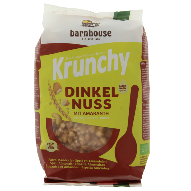Barnhouse Krunchy Amaranth Dinkel Mandel Bio 375 Gramm