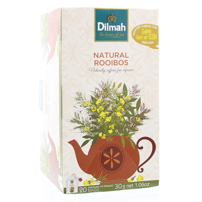 Infuso alle Erbe Naturale Dilmah Rooibos 20 Bustine