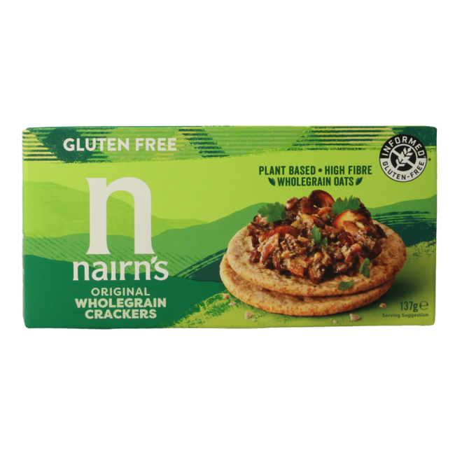 Cracker di Avena Integrale Nairns 137 Grammi