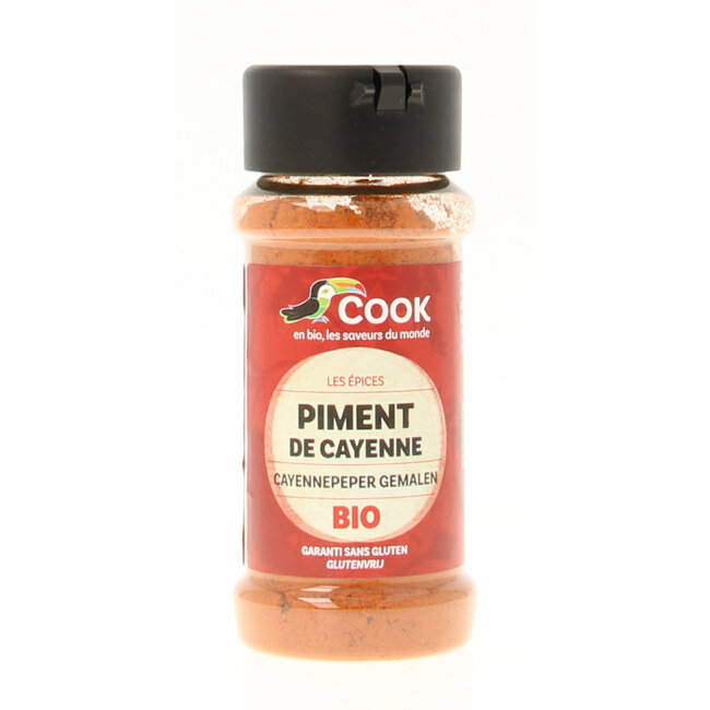 Peperoncino di Cayenna macinato biologico Cook 40 Grammi
