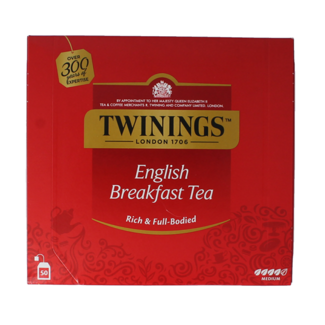 Twinings English Breakfast 50 Enveloped Tea Bags