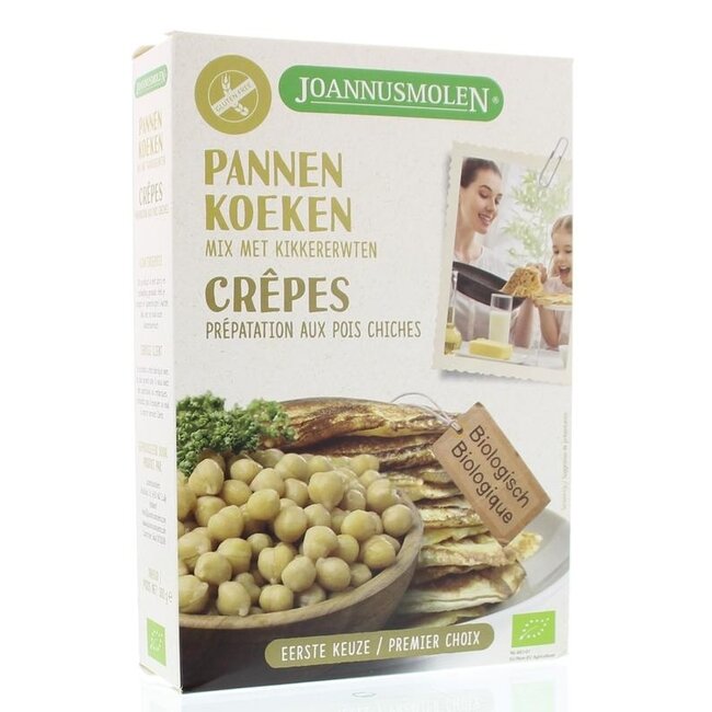 Préparation bio pour crêpes aux pois chiches Joannusmolen 300 g