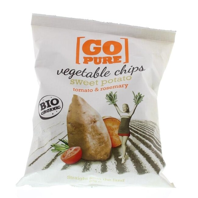 Chips Süßkartoffel Tomate & Rosmarin Bio 80 Gramm